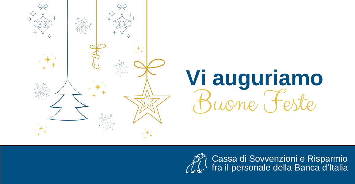 Immagine con gli auguri della cassa